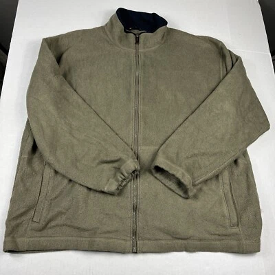 Marks & Spencer Bal Harbour Fleece Jacket Green Full Zip Outdoor Comfort XXL - Image 1 of 4