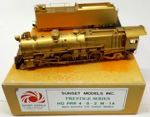 Sunset Modelle HO Maßstab PRR M-1A 4-8-2 Lokomotive unlackiert geprüft - Bild 1 von 15
