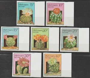 1987 Vietnam Stamps Various Flowering Cacti Sc # 1752-1758 Imperf. MNH - Picture 1 of 1