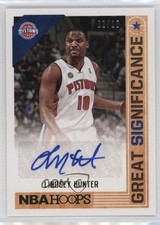 2017-18 Panini NBA Hoops Great SIGnificance Gold /10 Lindsey Hunter #GS-LHT Auto