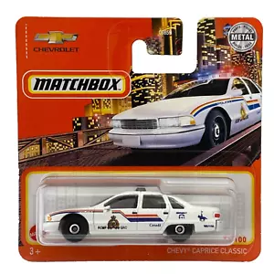 Chevy Caprice Classic Canada Police Matchbox Metro 2021 MB1198 1/64 Short Card - Picture 1 of 1