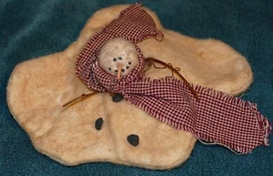 ADORABLE HAND CRAFTED MELTED SNOWMAN!! SNOWMAN COLLECTION - Picture 1 of 1