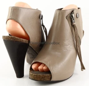 $385 JOIE SHE'S ELECTRIC Elephant Leather Designer Sandal Ankle Booties 8 EUR 39 - Picture 1 of 4