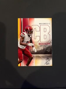 2024 Topps Signature Class RC Mike Sainristil #195 Red and Yellow Rookie - Picture 1 of 2