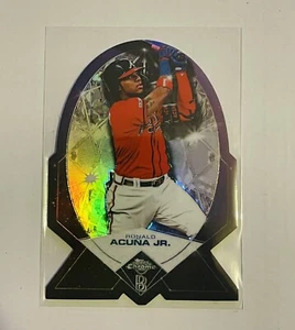 Ronald Acuna Jr Ben Baller Topps Chrome 2020 Diamond Die Cut Purple - Picture 1 of 1