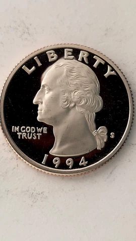 1994-S United States Proof Clad Washington Quarter, DCAM Cover