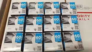 12 TCP LED A19 SOFT WHITE A19 DIMMABLE 2700K 60W WATT 9.5 WATT LIGHT BULBS - Picture 1 of 3