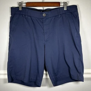 Under Armour Mens Size 38x10.5 Golf Match Play Vented Shorts Navy Blue ***FLAW** - Picture 1 of 4