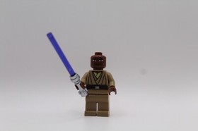 LEGO Star Wars Mace Windu Minifigure Large Eyes Clone Wars sw0220 7868 8019