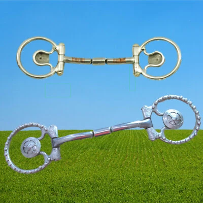 Show Billy Allen Offset Dee Ring Bit, D-Ring Billy Allen Snaffle Star & Silver  - Bild 1 von 2