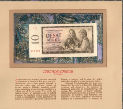 Most Treasured Banknotes Czechoslovakia 1960 10 korun P-88d UNC S.55 972804 - Image 1 of 3