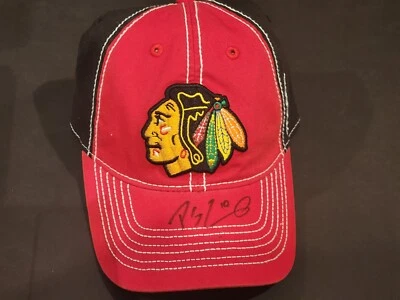 Gorra Reebok 2014 autografiada por Patrick Sharp de los Chicago Blackhawks Foto 1 de 4