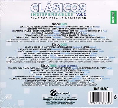 Clasicos Indispensables Vol 2 CAJA DE CARTON 3CD Beethoven,Vivaldi,Mozart,Chopin Foto 1 de 2