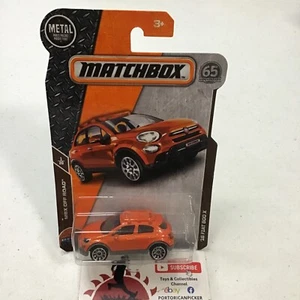 2018 MATCHBOX MBX OFF ROAD #12 ORANGE ‘16 FIAT 500 X SPORTS 1/64 MIP #7 THAILAND - Picture 1 of 4