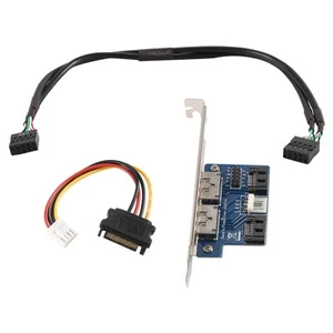 Doppel Anschluss Sata Zu 5V 12V Strom Versorgung Über Esata Usb Anschluss A9134 - Afbeelding 1 van 8