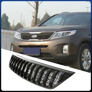 Black Front Grille Bumper Vent Bar Trim Mesh fit for KIA Sorento 2013 2014 - Picture 1 of 5