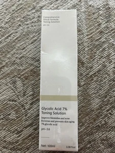 Glycolic Acid 7% Toning Resurfacing Solution New 100ml Remove Acne Moisturizer - Picture 1 of 4