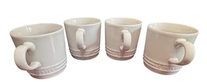 Le Creuset Cappuccino White Mugs Cup 200ml 7oz Coffee Kids Size Set Of 4 NWT - Picture 1 of 18