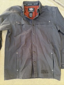 Harley Davidson Jacket Men’s Medium M Black Full Zip 1903 Skull Embroidered 🔥 - Picture 1 of 9