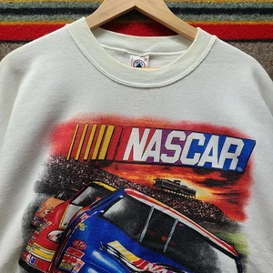 Vtg 90s Nascar Sweatshirt Mens X-Large Racing Winston Cup Tour 1998 Sweater - Picture 1 of 10