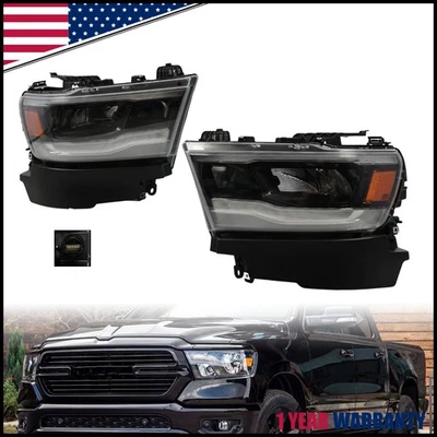 For 2019 2020 2021 2022 2023 Dodge RAM 1500 LED Headlights Headlamps Pair - Image 1 of 4