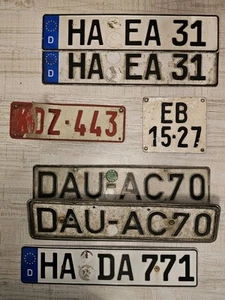 Nummernschilder Autoschilder Kfz Kennzeichen Ungarn Belgien #9 - Bild 1 von 1