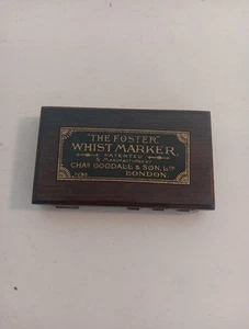 Vintage The Foster Whist Marker Chas Goodall & Sons London - Picture 1 of 5