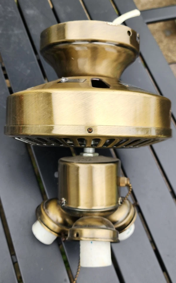 Vintage Horizon Super Brass Finish Nova Original  Ceiling Fan Base - Image 1 of 4