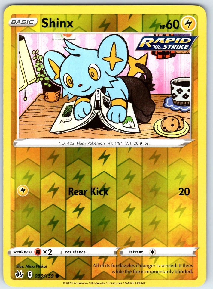 Shinx (39) Common Crown Zenith Reverse Holo 039/159 LP - Image 1 of 1