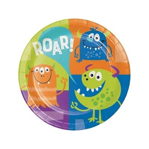 Creative Party Roar! Monster Dinner Plate (Pack of 8) SG25546 - Picture 1 of 1