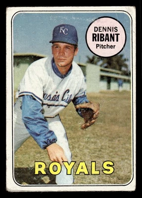 1969 Topps #463 Dennis Ribant - Image 1 of 2