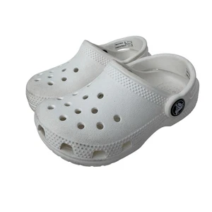 Zapatos Zueco Crocs Niños Niñas Clásicos Blancos Punta Redonda Sin Cordones Talla 8 Unisex Juvenil - Imagen 1 de 10