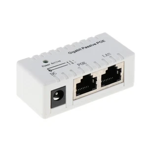 Injecteur PoE Passif Power Over Ethernet-RJ45 Données Vers RJ45 PoE - Blanc - Afbeelding 1 van 4