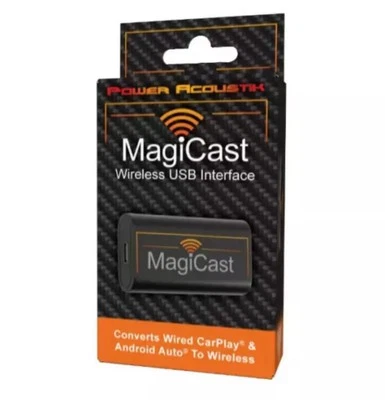 Power Acoustik MAGICAST MC1 Wireless CarPlay / Android Auto USB Interface - NEW - Image 1 of 4