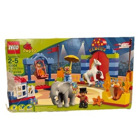 LEGO DUPLO 10504 My First Circus 2013 COMPLETE Tiger Ringmaster Elephant