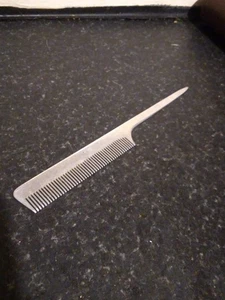 Vintage Retro Aluminium Hair Comb Made In Sweden - Picture 1 of 3