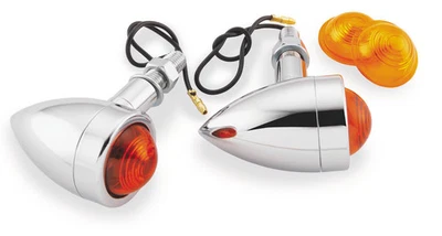 Bikers Choice Mini Bullet Marker Lights - Dual Filament Motorcycle Street Bike - Image 1 of 3