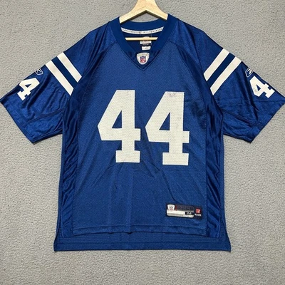 Indianapolis Colts #44 Dallas Clark Reebok Jersey Men M Blue NFL Football - Image 1 of 4
