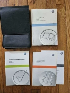 2013 VW Touareg Owner’s Manual Set OEM Leather Case Warranty Guide USA - Picture 1 of 5