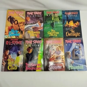 RL Stine Fear Street Paperback Book Lot Of 8 1st Prints Surprise Party - Picture 1 of 5