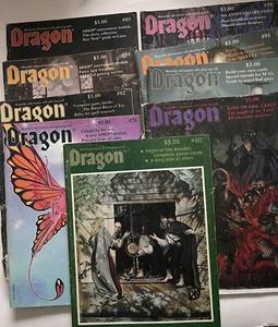 Dragon Magazin Lot 9 Ausgaben 60 77 78 82 84 85 86 91 98 Dungeons & Dragons D&D - Bild 1 von 11