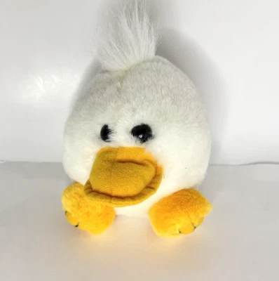 Vintage Swibco Puffkins Quackster Duck 4" Plush Stuffed Animal Toy 1994 - Image 1 of 4