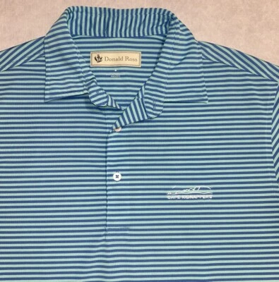 Polo de Golf Informal Donald Ross CAPE SECUESTRADORES Talla M Mediano Azul Verde Foto 1 de 4