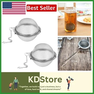 Tee Steiler, 2 Stück Mesh Teeei Teefilter Tee Intervall Diffusor - Bild 1 von 8