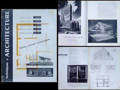 TECHNIQUES ET ARCHITECTURE 1953 Jean Prouvé, NANCY, BRICHAMBEAU, LEVER HOUSE - Photo 1/2