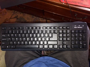 KEY TRONIC SLIMLINE USB BLACK P/N:KT300U2 MODEL K2805 NEW OUT OF BOX. - Picture 1 of 3