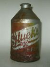 Old GLUEK'S SILVER GROWLER CONE TOP CROWNTAINER BEER CAN IRTP