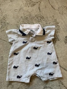 laura ashley Baby Junge Strampler Wal Gr. 3-6 Monate - Bild 1 von 5
