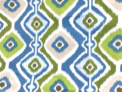 Mesa abstracta azul verde tela exterior Premier en el cielo por yarda Foto 1 de 4