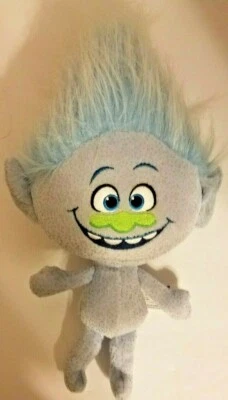 DREAMWORKS TROLLS 电影绒布娃娃蓝色男人钻石 15 英寸 HASBRO 2015 — 第 1/4 张图片